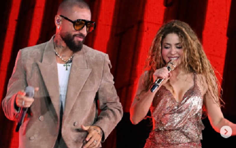 Maluma dejó “coqueta” respuesta a Shakira tras cantar juntos en Medellín y los fanáticos dicen que hay “química”