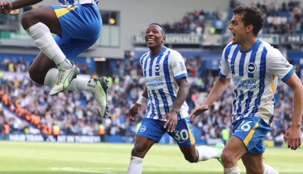 Brighton de Pervis Estupiñán venció al West Ham sobre la hora