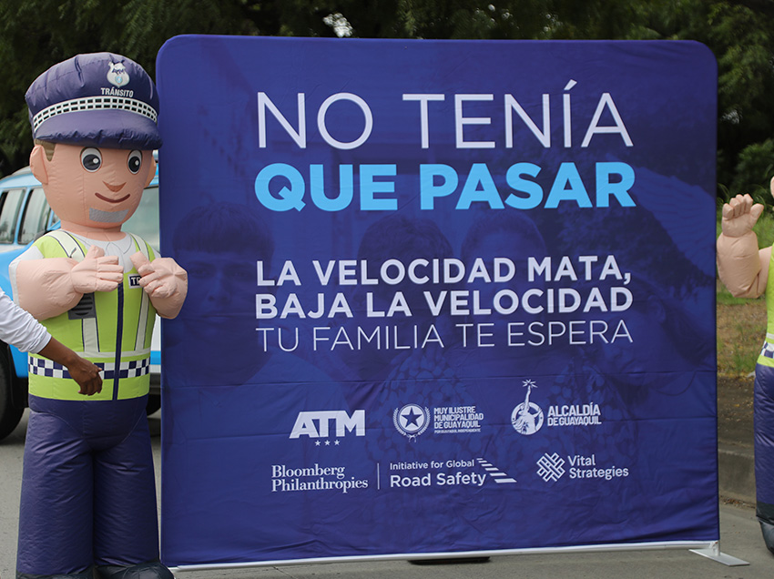 ATM relanza su campaña “No tenía que pasar” que busca reducir los siniestros por exceso de velocidad en Guayaquil
