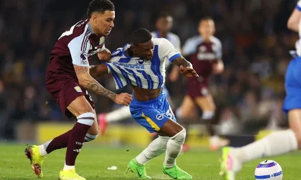 Premier League: El Brighton perdió ante el Aston Villa, Pervis Estupiñán fue titular en el cotejo.