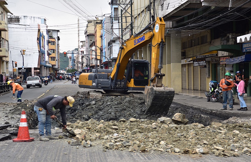 Tramo de la calle Rumichaca será de hormigón para aumentar la durabilidad