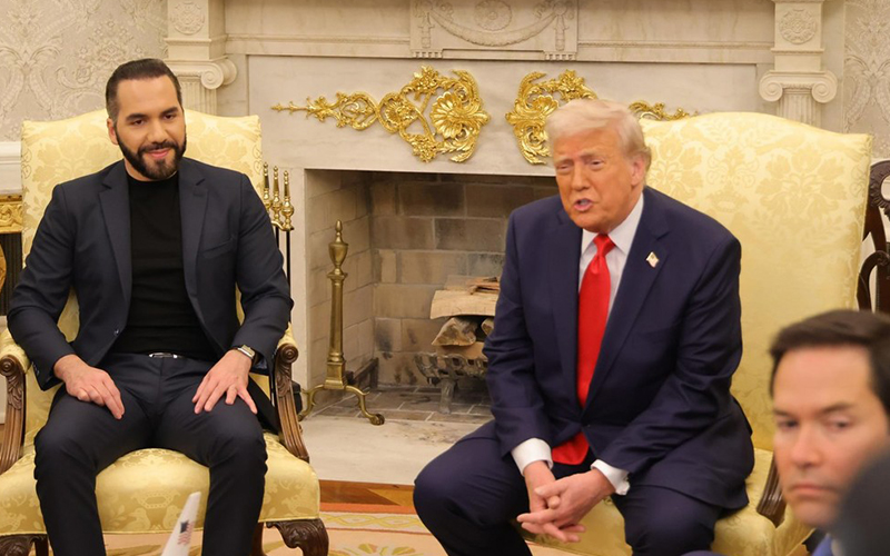 “Has combatido el crimen como yo”: Trump alaba a Bukele en la Casa Blanca