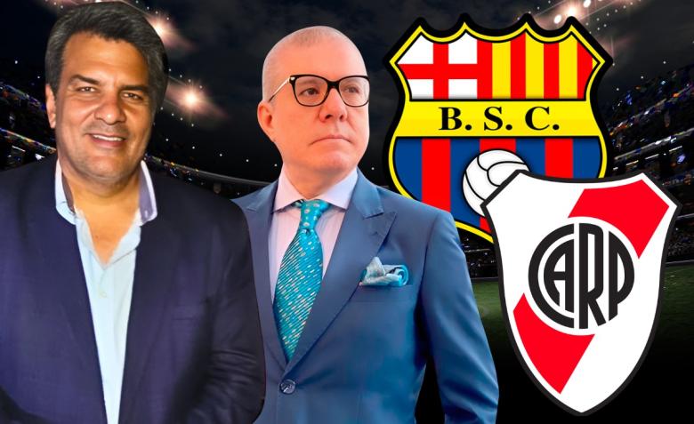 Vito Muñoz y Pocho Harb: champán y oración en el Barcelona SC vs River Plate 1990