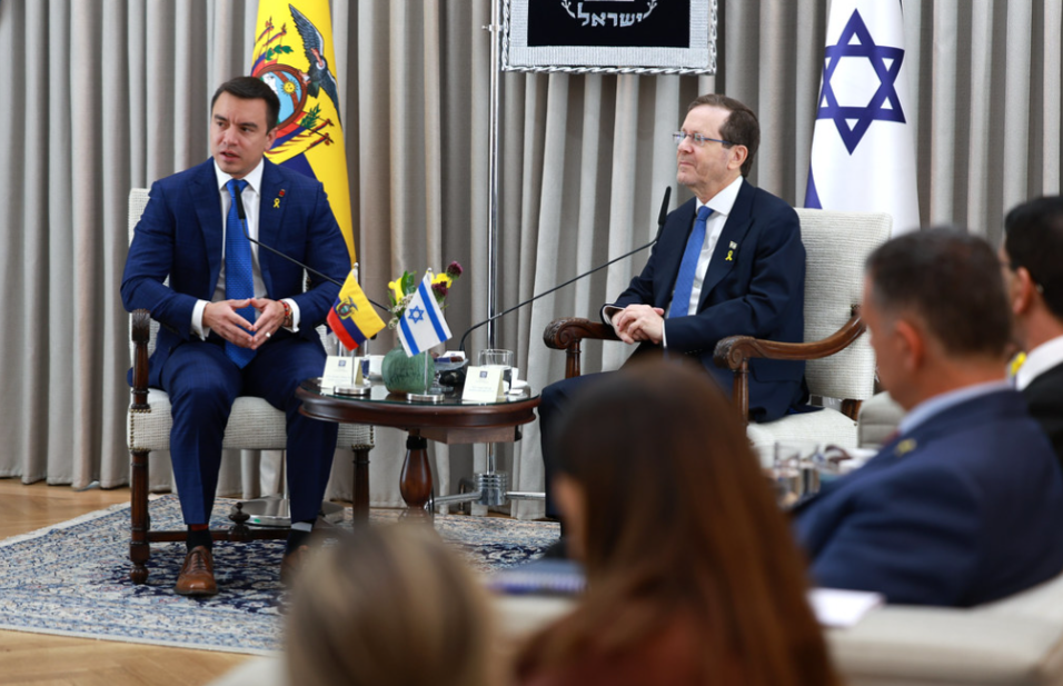 Ecuador e Israel ratifican el fortalecimiento de sus relaciones bilaterales 