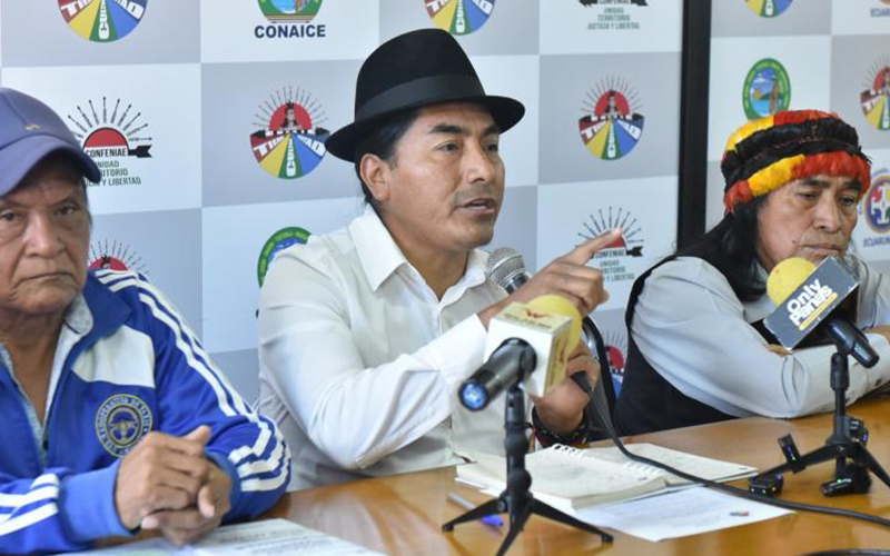 La Coanie acusa al Gobierno de Noboa por conflicto en organización Shuar