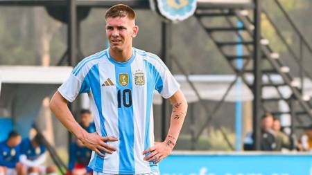 Mastantuono brilló contra Barcelona y jugará en Argentina