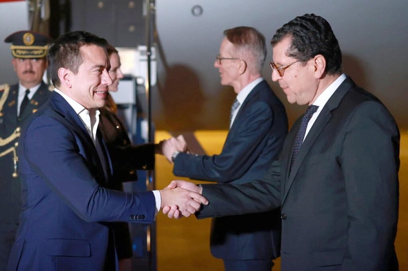 Daniel Noboa arribó a Francia, la última parada de su gira internacional; esta es la agenda