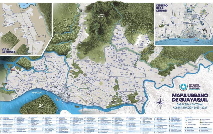 El Municipio de Guayaquil lanza un mapa moderno y detallado