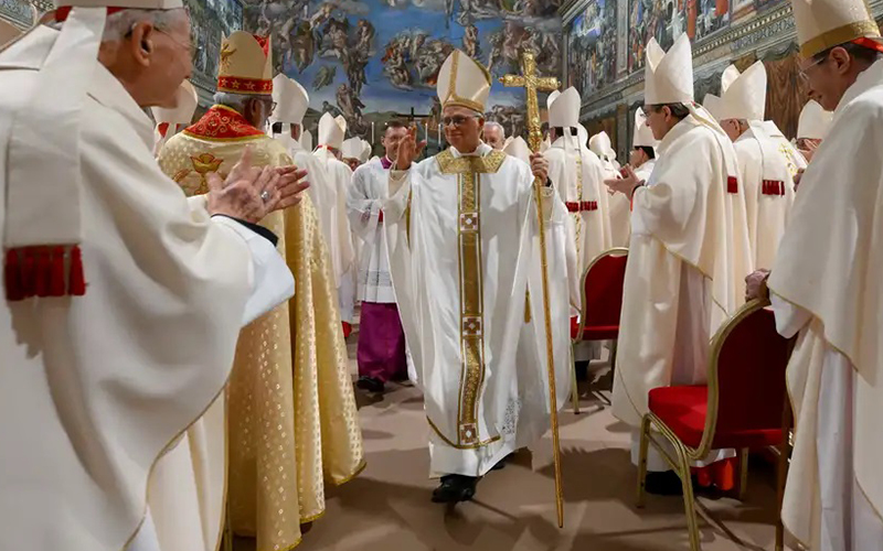 Primera misa del papa León XIV, en la Capilla Sixtina