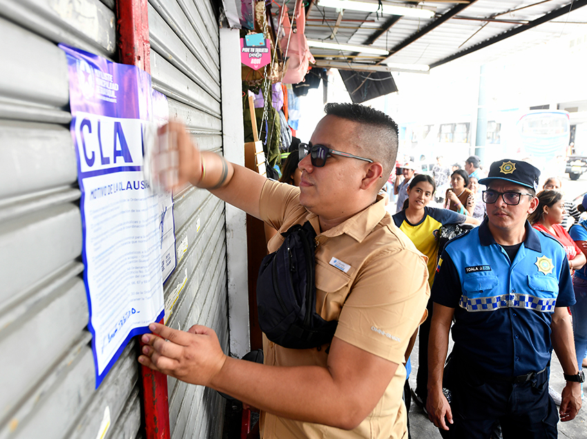 Operativos de control en locales del centro de la ciudad se intensifican