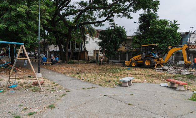 Parques y canchas de la Floresta 2 son intervenidos por Obras Públicas
