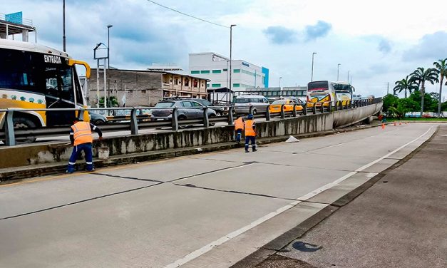 Intervención en paso elevado de la Av. Pedro Menéndez busca optimizar punto clave para la movilidad