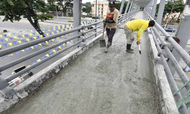 Municipio de Guayaquil avanza con la rehabilitación de pasos peatonales cuya inversión supera los USD 266.000