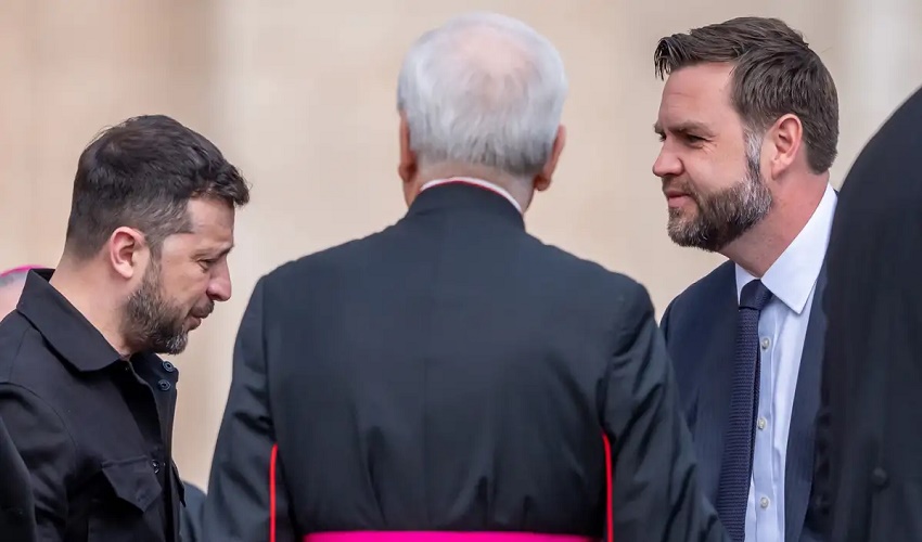 Vicepresidente de EE. UU. se reúne con Zelenski en Roma