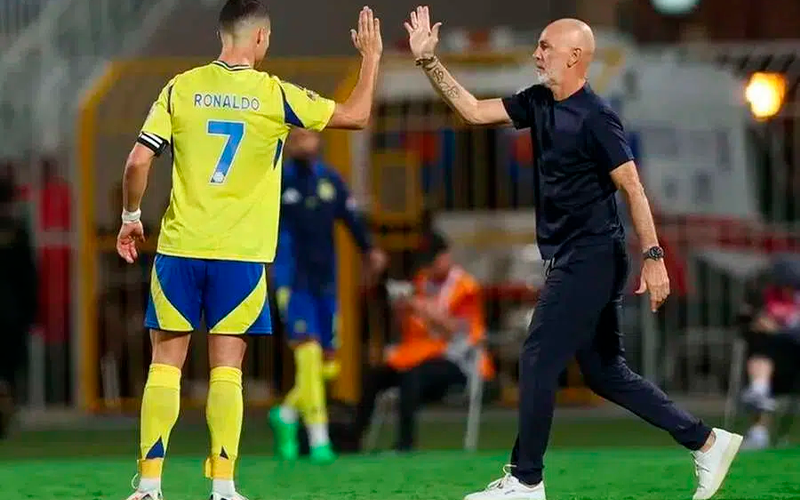 Cristiano Ronaldo se quedó sin DT: Al Nassr despidió a Stefano Pioli
