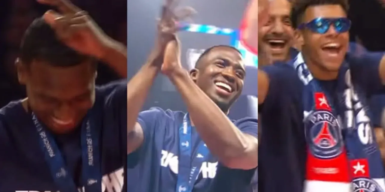 Pacho brilla en la celebración del PSG: entrada al ritmo de ‘NUEVA YoL’ de Bad Bunny