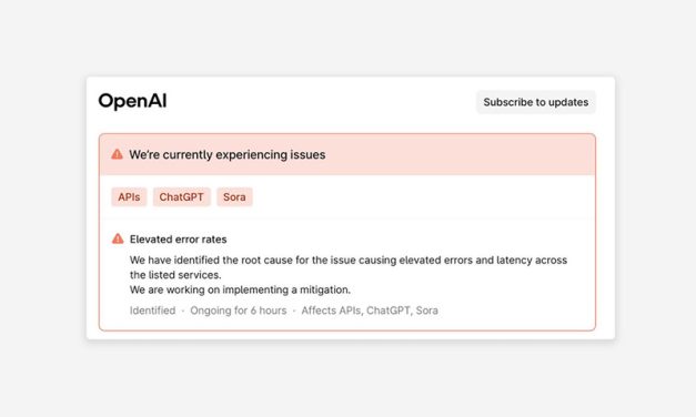 Falla en OpenAI provoca masiva caída de ChatGPT