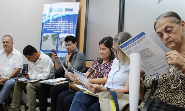 Municipio de Guayaquil socializa con comunidad de Los Ceibos nueva solución vial que iniciará en julio